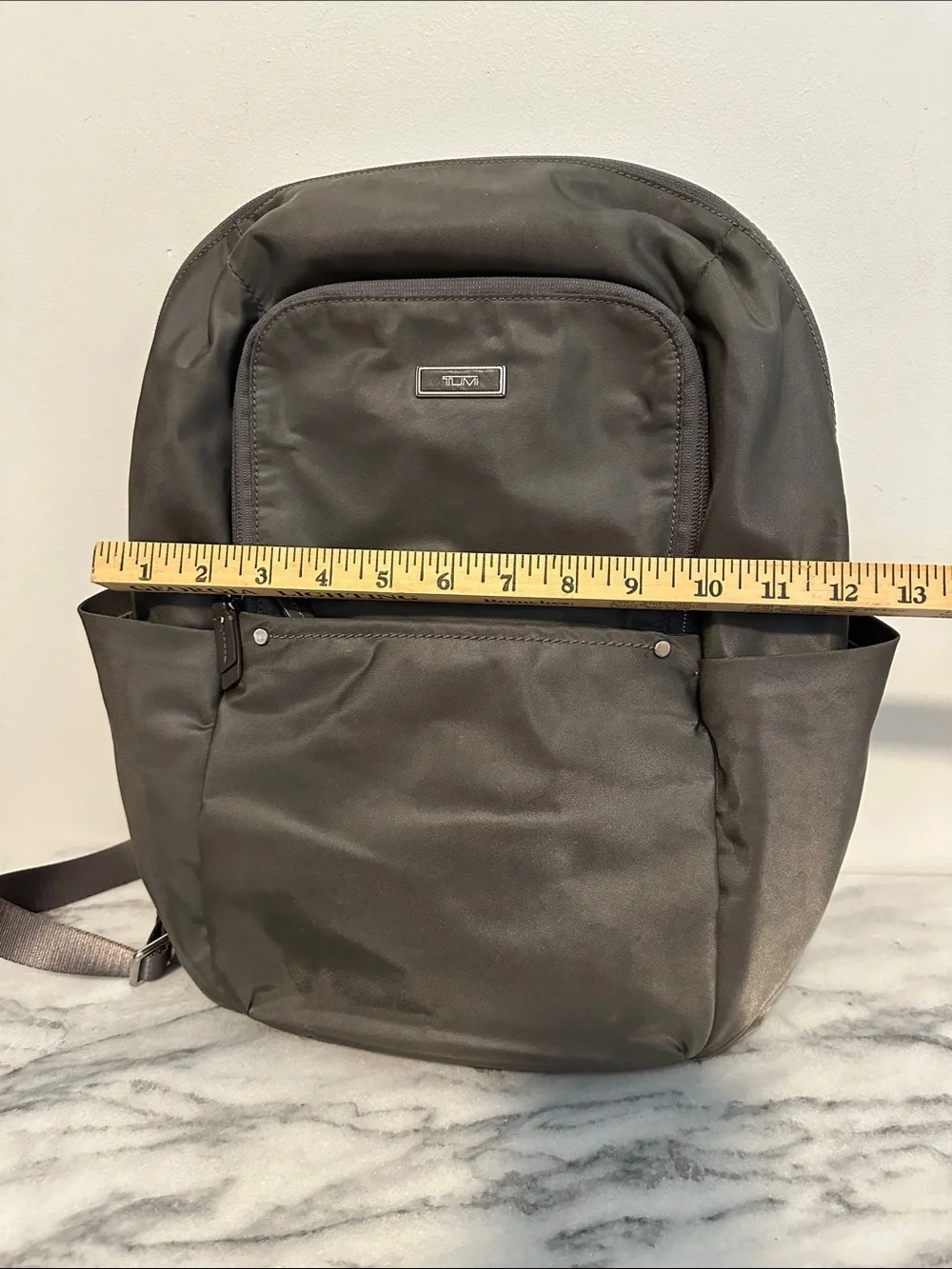 TUMI Voyageur Andorra Gray Nylon Travel School Work Backpack mink Gray